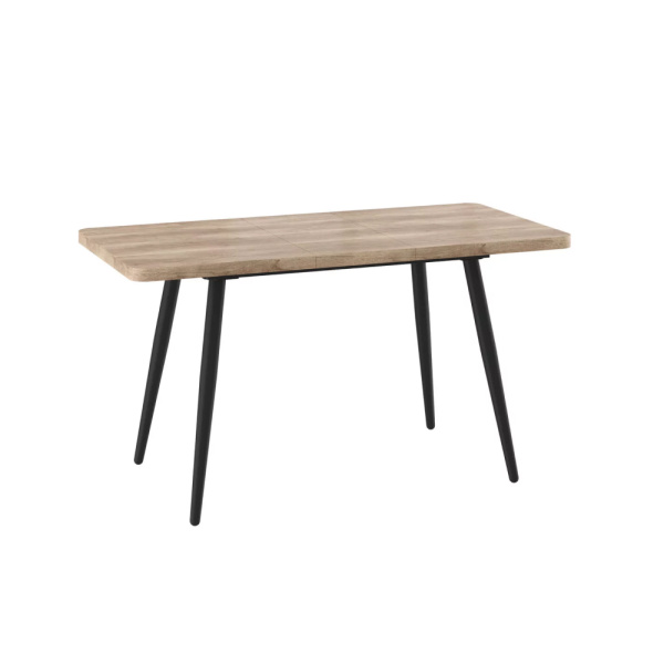 Стол BORG RADIAL-140, раздвижной 140(180)х85, ДУБ КАНЬОН/ЧЕРНЫЙ) BORG RADIAL 140